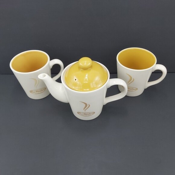 Tim Hortons Always Fresh 006 Limited Edition 2 Mugs and Teapot with Lid Set - Picture 2 of 12
